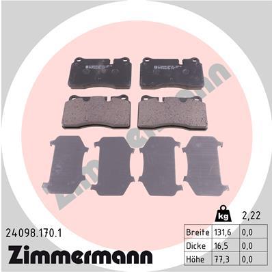 ZIMMERMANN 24098.170.1 Číslo výrobce: 24098. EAN: 4250238740384.
