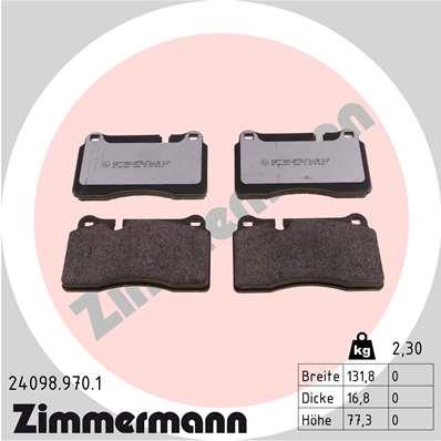 ZIMMERMANN 24098.970.1 Číslo výrobce: 24098. EAN: 4250238779193.