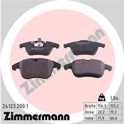 ZIMMERMANN 24123.200.1 Číslo výrobce: 24123. EAN: 4250238746614.