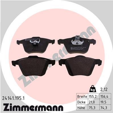 ZIMMERMANN 24141.195.1 Číslo výrobce: 23680. EAN: 4250238740445.
