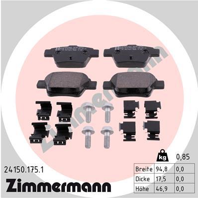 ZIMMERMANN 24150.175.1 Číslo výrobce: 24150. EAN: 4250238740469.