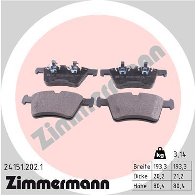 ZIMMERMANN 24151.202.1 Číslo výrobce: 24151. EAN: 4250238757788.