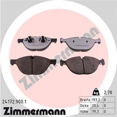 ZIMMERMANN 24172.900.1 Číslo výrobce: 24172. EAN: 4250238779254.