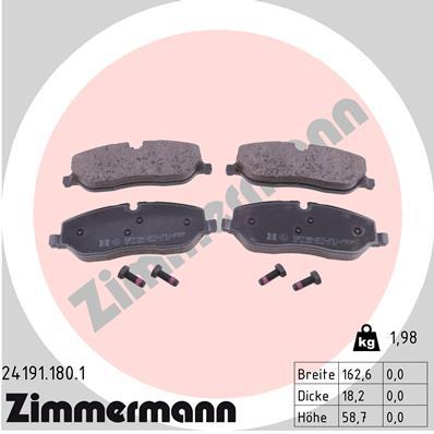 ZIMMERMANN 24191.180.1 Číslo výrobce: 24191. EAN: 4250238765776.