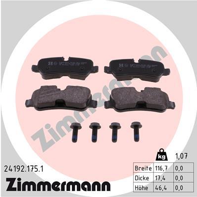 ZIMMERMANN 24192.175.1 Číslo výrobce: 24192. EAN: 4250238761532.
