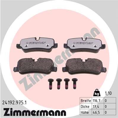 ZIMMERMANN 24192.975.1 Číslo výrobce: 24192. EAN: 4250238779285.
