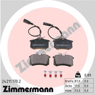 ZIMMERMANN 24211.170.2 Číslo výrobce: 20961. EAN: 4250238768050.