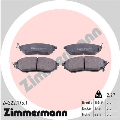 ZIMMERMANN 24222.175.1 Číslo výrobce: 24222. EAN: 4250238754138.