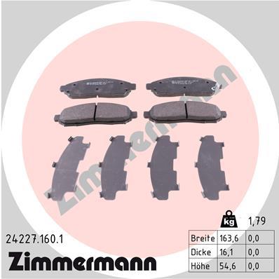 ZIMMERMANN 24227.160.1 Číslo výrobce: 24227. EAN: 4250238759782.