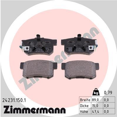ZIMMERMANN 24231.150.1 Číslo výrobce: 24231. EAN: 4250238750246.