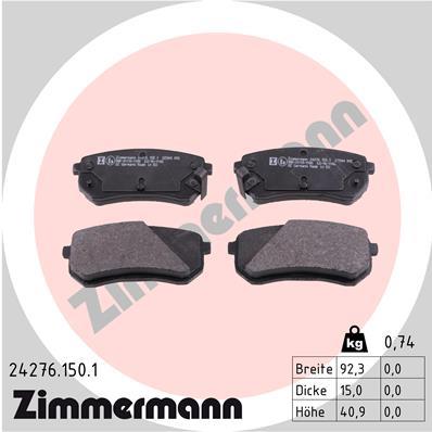 ZIMMERMANN 24276.150.1 Číslo výrobce: 24276. EAN: 4250238750215.