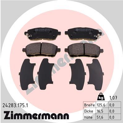 ZIMMERMANN 24283.175.1 Číslo výrobce: 24283. EAN: 4250238758457.