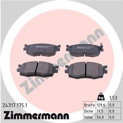ZIMMERMANN 24317.175.1 Číslo výrobce: 24317. EAN: 4250238750192.