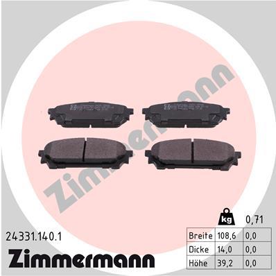 ZIMMERMANN 24331.140.1 Číslo výrobce: 24331. EAN: 4250238740575.