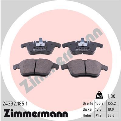 ZIMMERMANN 24332.185.1 Číslo výrobce: 24084. EAN: 4250238750345.