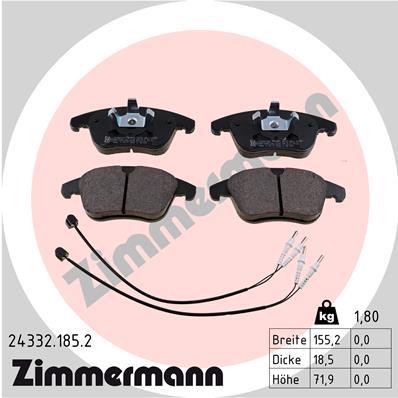 ZIMMERMANN 24332.185.2 Číslo výrobce: 24084. EAN: 4250238760252.