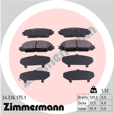 ZIMMERMANN 24336.175.1 Číslo výrobce: 24336. EAN: 4250238754145.