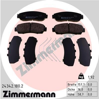 ZIMMERMANN 24342.180.2 Číslo výrobce: 24342. EAN: 4250238784210.