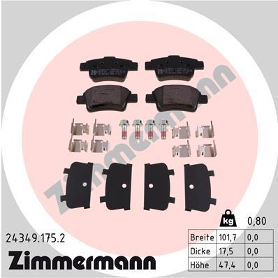 ZIMMERMANN 24349.175.2 Číslo výrobce: 24349. EAN: 4250238757627.