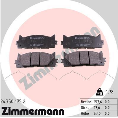 ZIMMERMANN 24350.175.2 Číslo výrobce: 24350. EAN: 4250238779865.