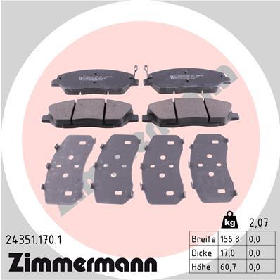 ZIMMERMANN 24351.170.1 Číslo výrobce: 24351. EAN: 4250238753964.