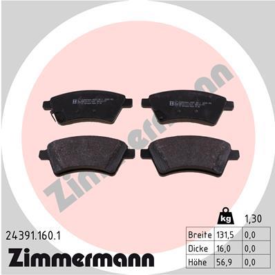 ZIMMERMANN 24391.160.1 Číslo výrobce: 24391. EAN: 4250238742753.