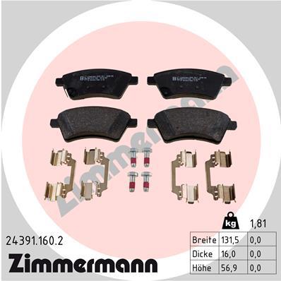 ZIMMERMANN 24391.160.2 Číslo výrobce: 24391. EAN: 4250238757658.