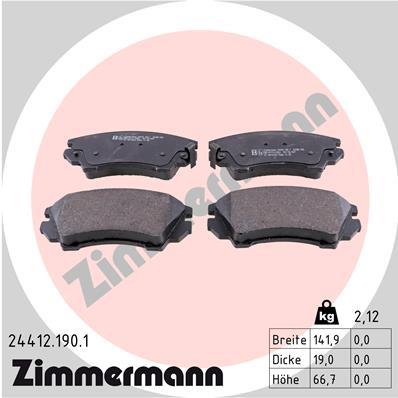 ZIMMERMANN 24412.190.1 Číslo výrobce: 24412. EAN: 4250238750154.