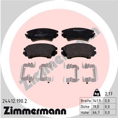 ZIMMERMANN 24412.190.2 Číslo výrobce: 24412. EAN: 4250238754923.