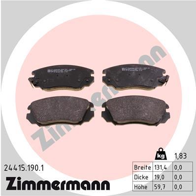 ZIMMERMANN 24415.190.1 Číslo výrobce: 24415. EAN: 4250238750147.