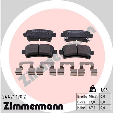 ZIMMERMANN 24421.170.2 Číslo výrobce: 24421. EAN: 4250238754930.