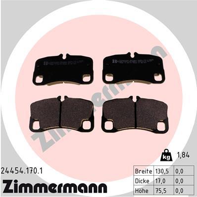 ZIMMERMANN 24454.170.1 Číslo výrobce: 24454. EAN: 4250238776208.