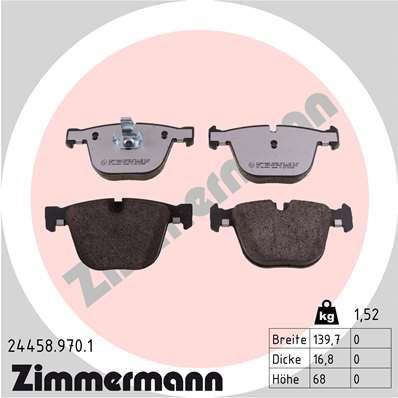 ZIMMERMANN 24458.970.1 Číslo výrobce: 24458. EAN: 4250238779353.