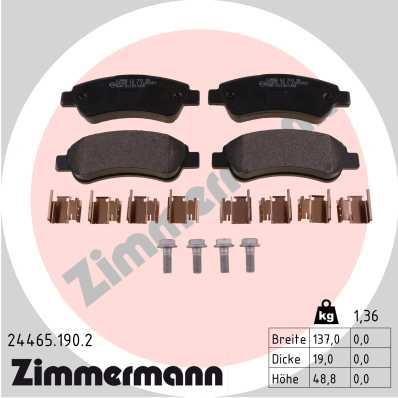 ZIMMERMANN 24465.190.2 Číslo výrobce: 24465. EAN: 4250238757665.