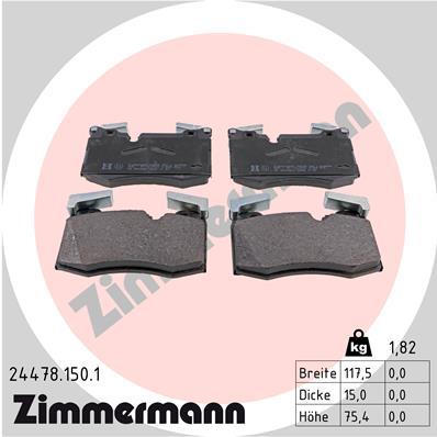 ZIMMERMANN 24478.150.1 Číslo výrobce: 24478. EAN: 4250238753902.