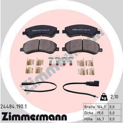 ZIMMERMANN 24484.190.1 Číslo výrobce: 24484. EAN: 4250238746638.