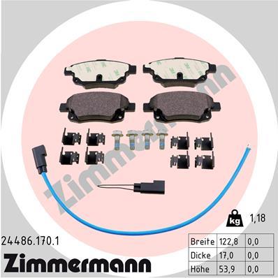 ZIMMERMANN 24486.170.1 Číslo výrobce: 24486. EAN: 4250238746652.
