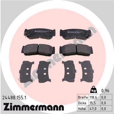 ZIMMERMANN 24488.155.1 Číslo výrobce: 24488. EAN: 4250238753971.