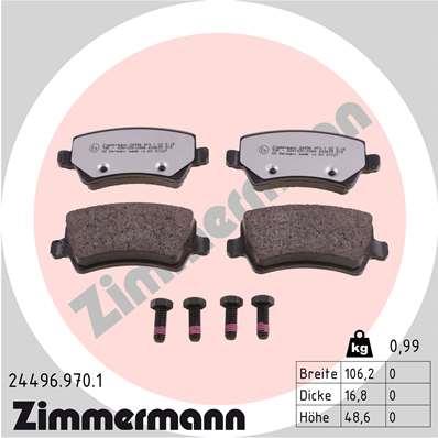 ZIMMERMANN 24496.970.1 Číslo výrobce: 24496. EAN: 4250238779384.
