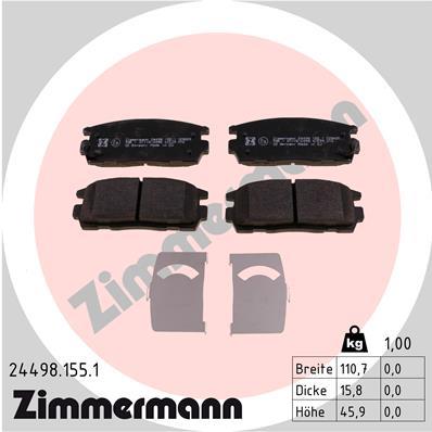 ZIMMERMANN 24498.155.1 Číslo výrobce: 24498. EAN: 4250238750086.