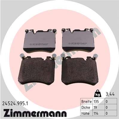 ZIMMERMANN 24524.995.1 Číslo výrobce: 24524. EAN: 4250238779391.