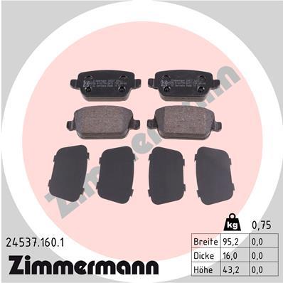 ZIMMERMANN 24537.160.1 Číslo výrobce: 24537. EAN: 4250238750277.