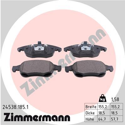 ZIMMERMANN 24538.185.1 Číslo výrobce: 24538. EAN: 4250238750291.