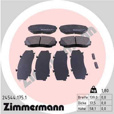 ZIMMERMANN 24544.175.1 Číslo výrobce: 24544. EAN: 4250238759676.