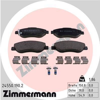 ZIMMERMANN 24550.190.2 Číslo výrobce: 24550. EAN: 4250238759591.