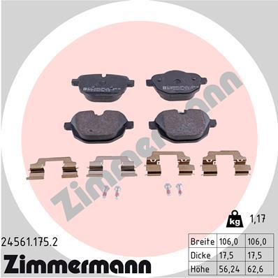 ZIMMERMANN 24561.175.2 Číslo výrobce: 24561. EAN: 4250238765837.