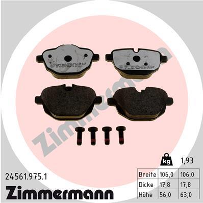 ZIMMERMANN 24561.975.1 Číslo výrobce: 24561. EAN: 4250238779421.