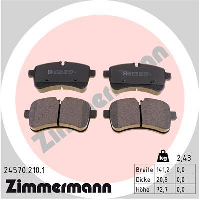 ZIMMERMANN 24570.210.1 Číslo výrobce: 29232. EAN: 4250238740612.
