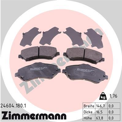 ZIMMERMANN 24604.180.1 Číslo výrobce: 24604. EAN: 4250238766704.