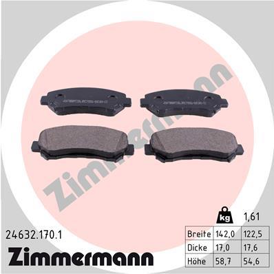 ZIMMERMANN 24632.170.1 Číslo výrobce: 24632. EAN: 4250238746706.